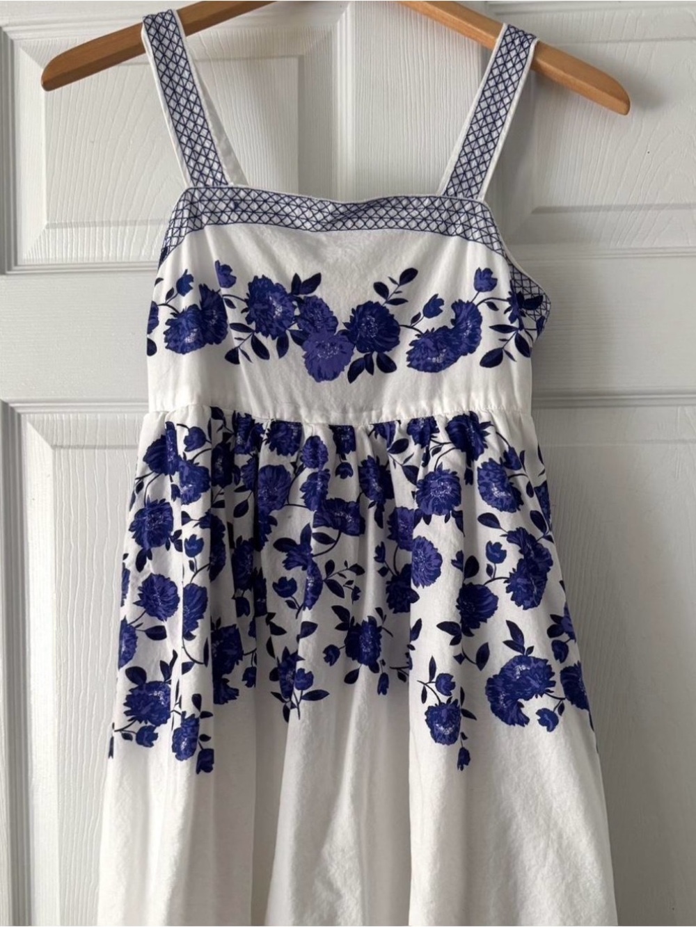 GB girls White Satin Dress Top with Rose Gold Logo Detail